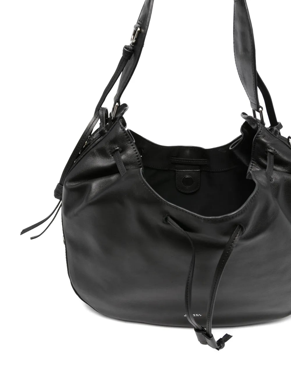 Isabel Marant Drawstring Leather Shoulder Bag