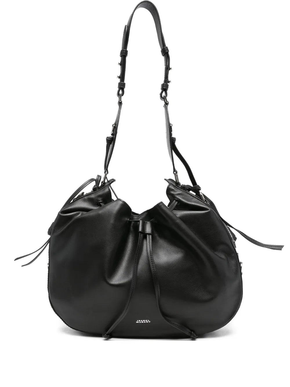 Isabel Marant Drawstring Leather Shoulder Bag