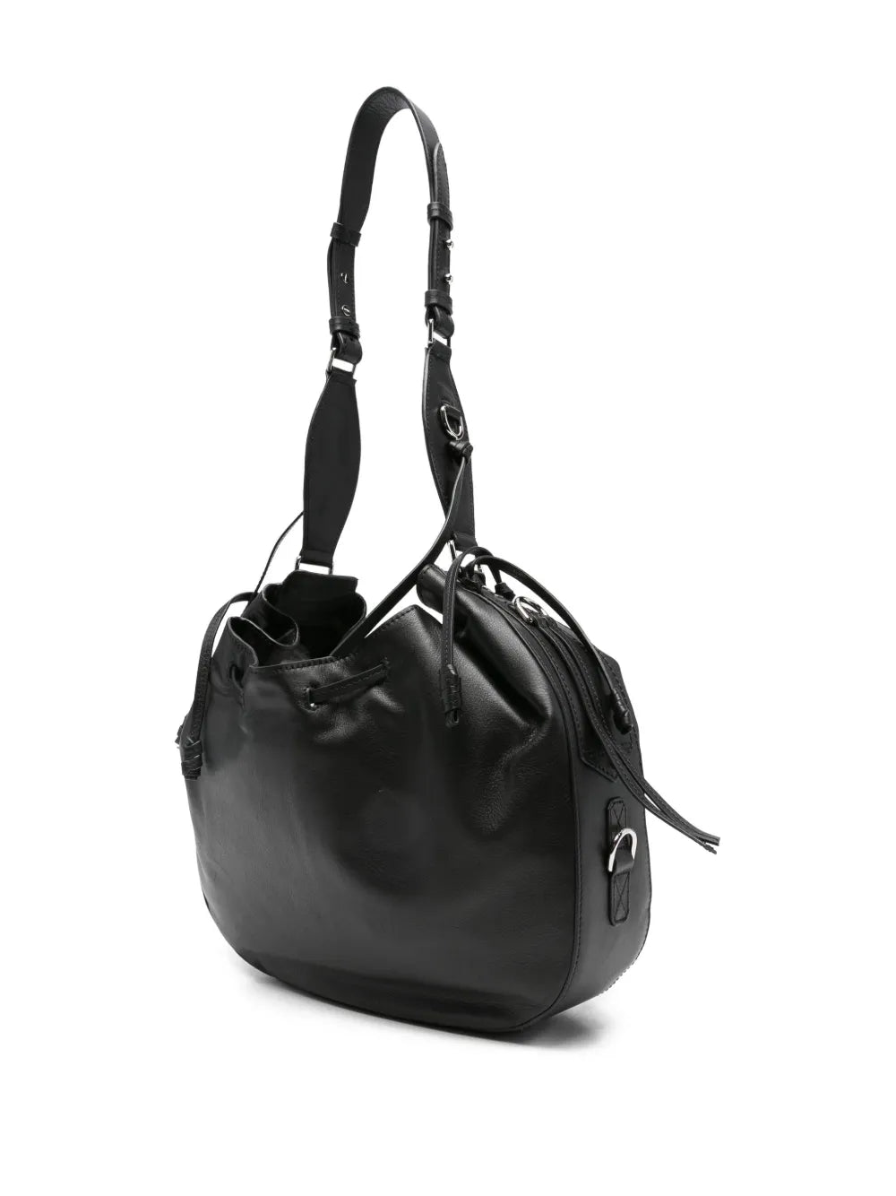 Isabel Marant Drawstring Leather Shoulder Bag