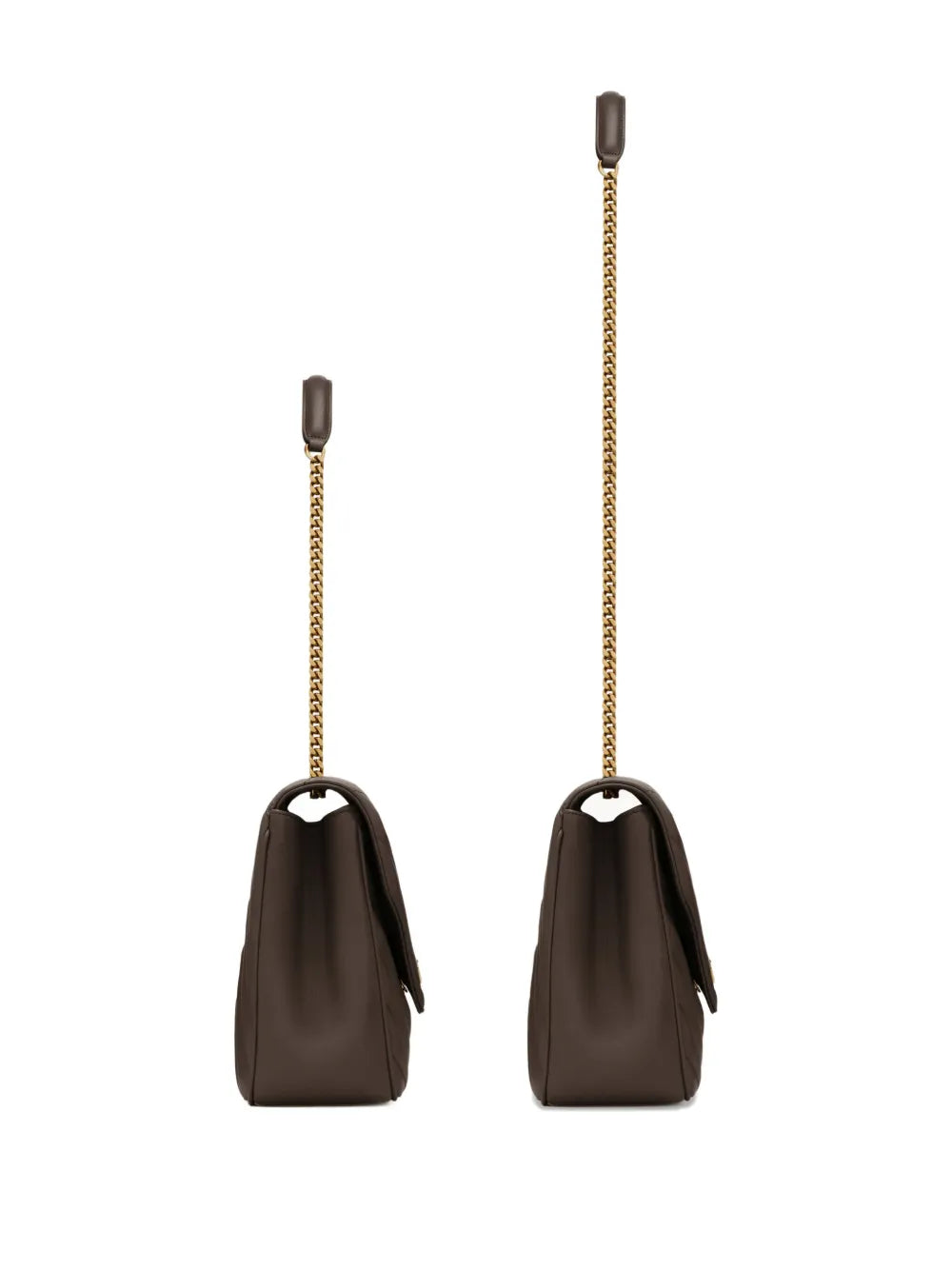 Saint Laurent Loulou Large Chevron Chain Shoulder Bag