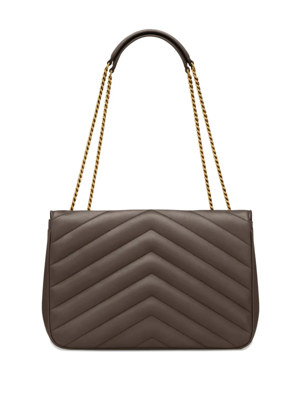 Saint Laurent Loulou Large Chevron Chain Shoulder Bag