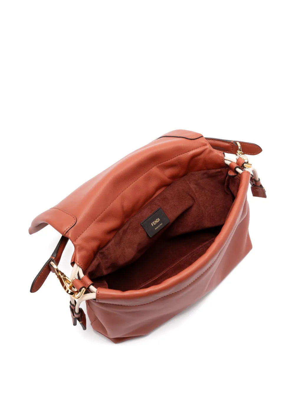 Fendi Medium Mamma Baguette Logo Plaque Shoulder Bag