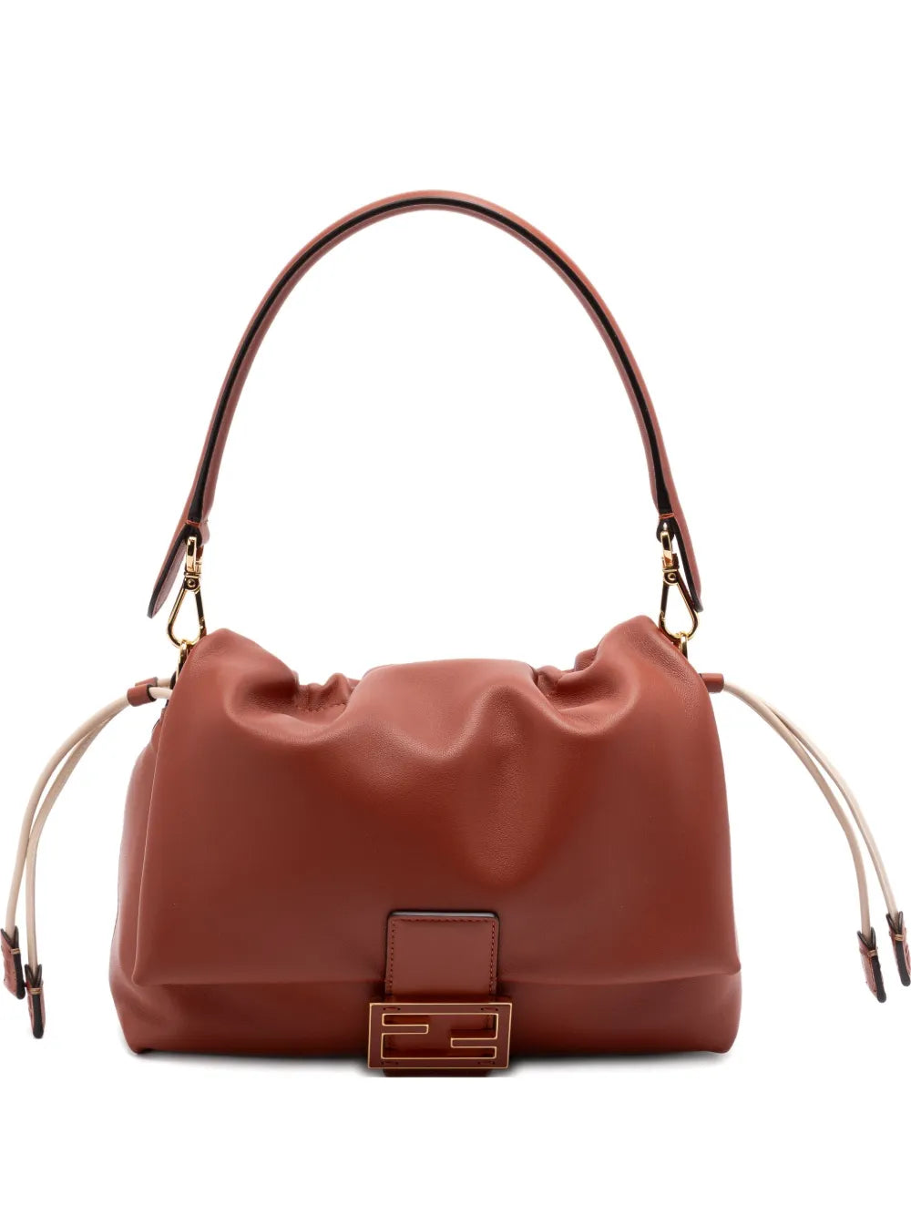 Fendi Medium Mamma Baguette Logo Plaque Shoulder Bag