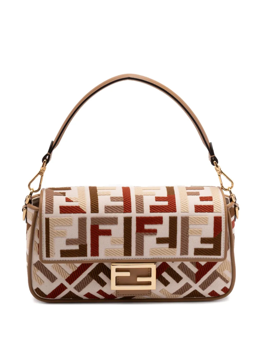 Fendi Medium Baguette Ff Motif Shoulder Bag