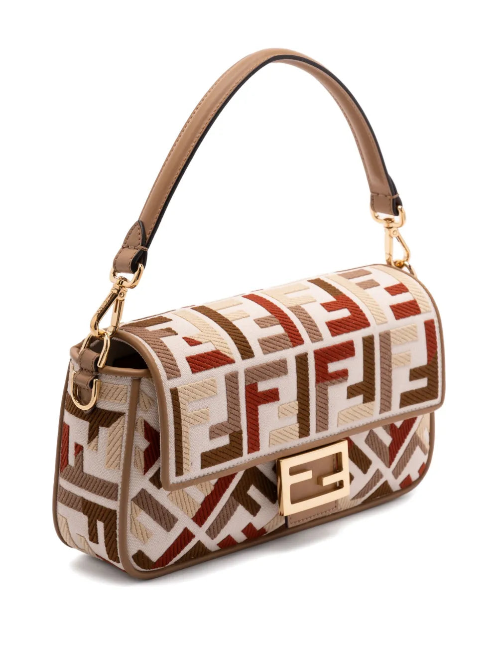 Fendi Medium Baguette Ff Motif Shoulder Bag