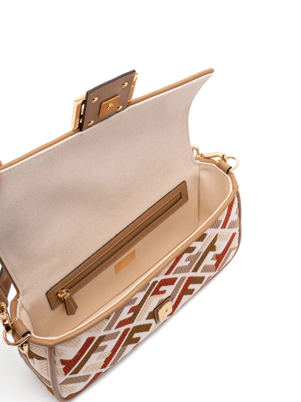 Fendi Medium Baguette Ff Motif Shoulder Bag