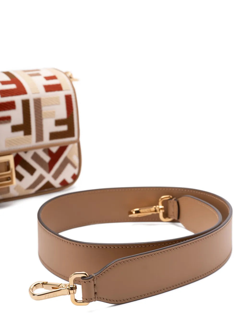 Fendi Medium Baguette Ff Motif Shoulder Bag
