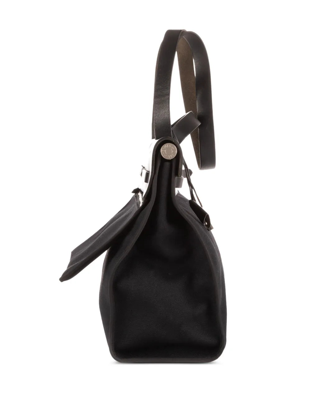 Hermes Pre Owned 2000 Leather Trim Shoulder Bag