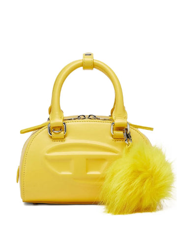 Diesel Mini Embossed Logo Pompom Embellished Shoulder Bag