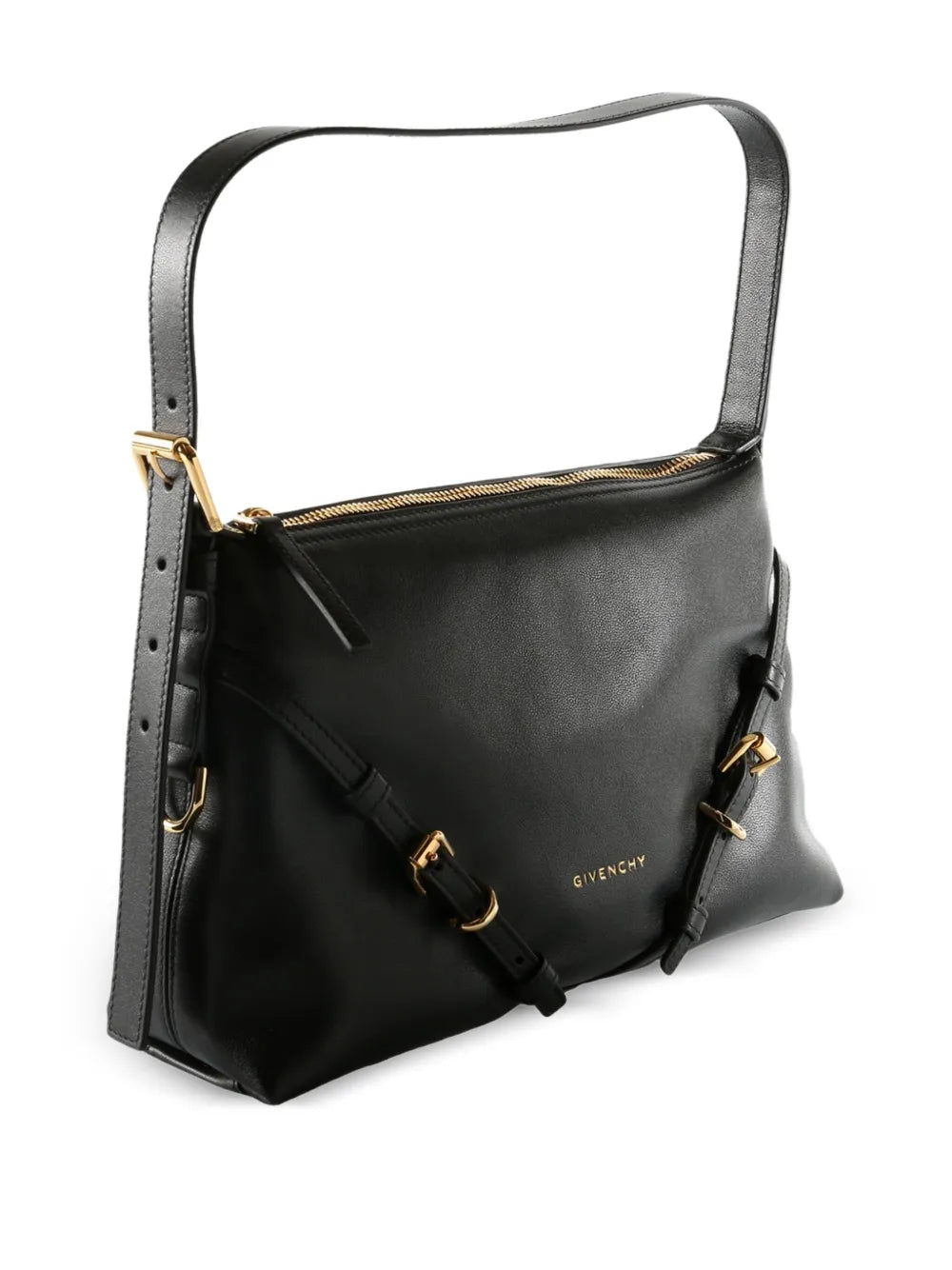 Givenchy Mini Voyou Buckle Strap Leather Shoulder Bag