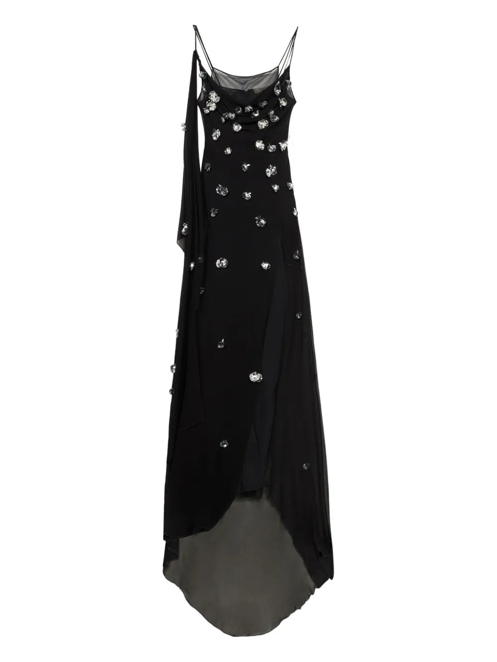 Blumarine Scattered Embellishments Maxi Dress