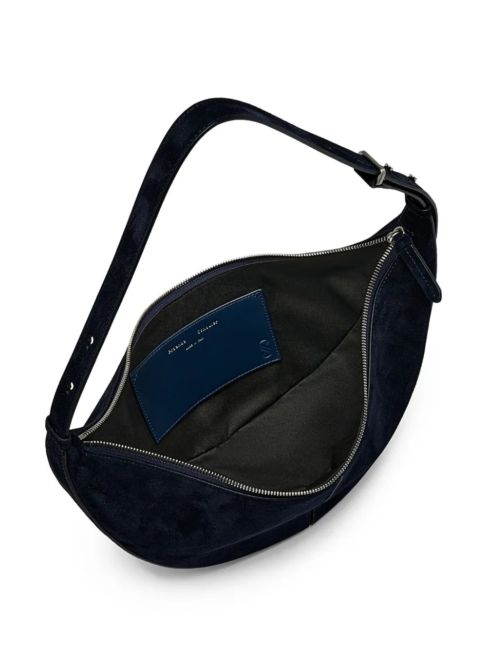 Proenza Schouler Slide Crescent Shaped Suede Shoulder Bag