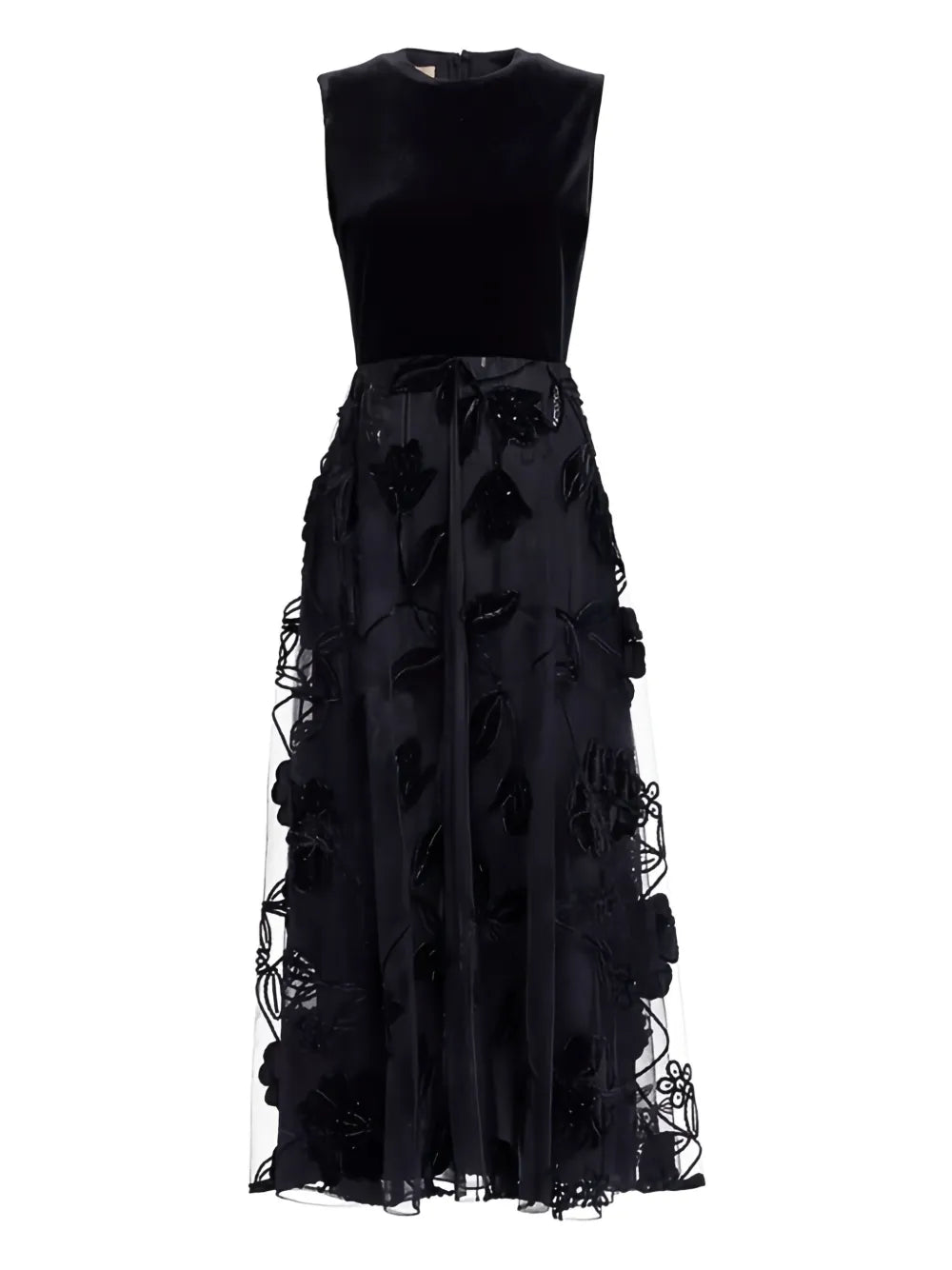 Elie Saab Floral Sleeveless Maxi Dress