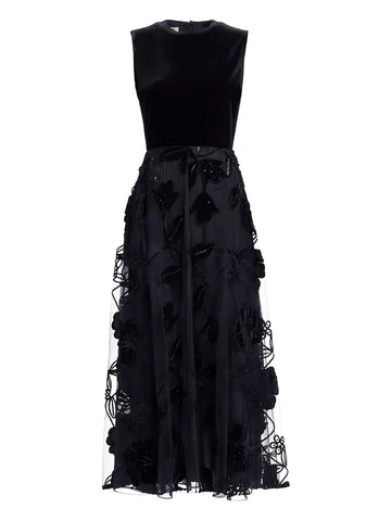 Elie Saab Floral Sleeveless Maxi Dress