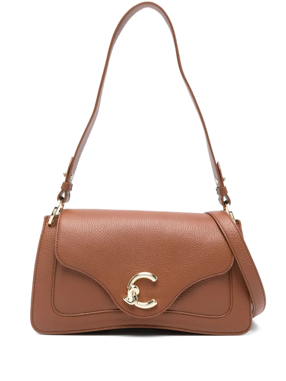 Coccinelle Medium C Me Leather Curved Shoulder Bag