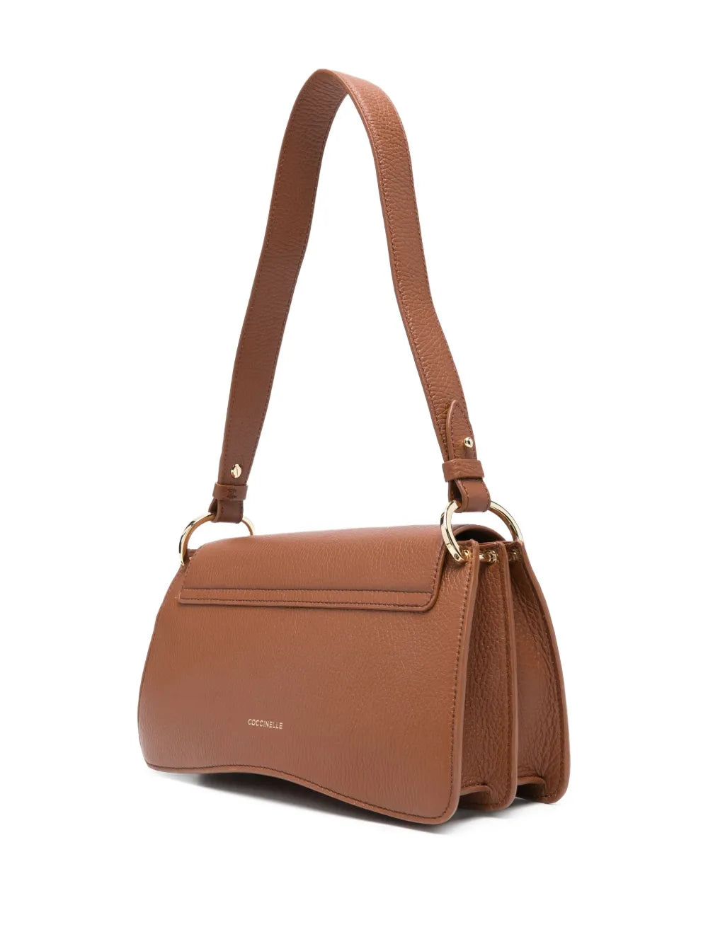 Coccinelle Medium C Me Leather Curved Shoulder Bag