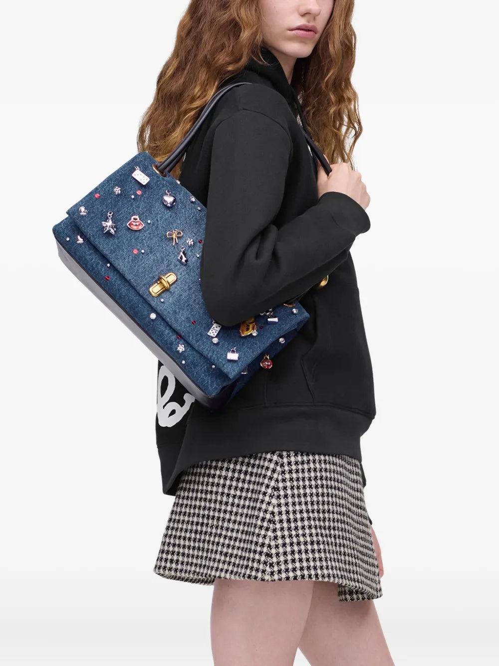 Marc Jacobs Large Dual Denim Shoulder Bag