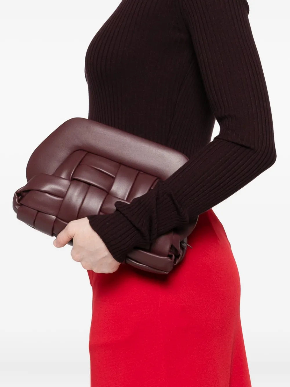 Themoire Woven Shoulder Bag