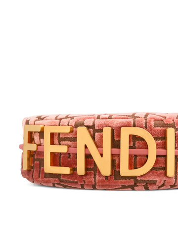 Fendi Mini Fendigraphy Jacquard Velvet Tote Bag