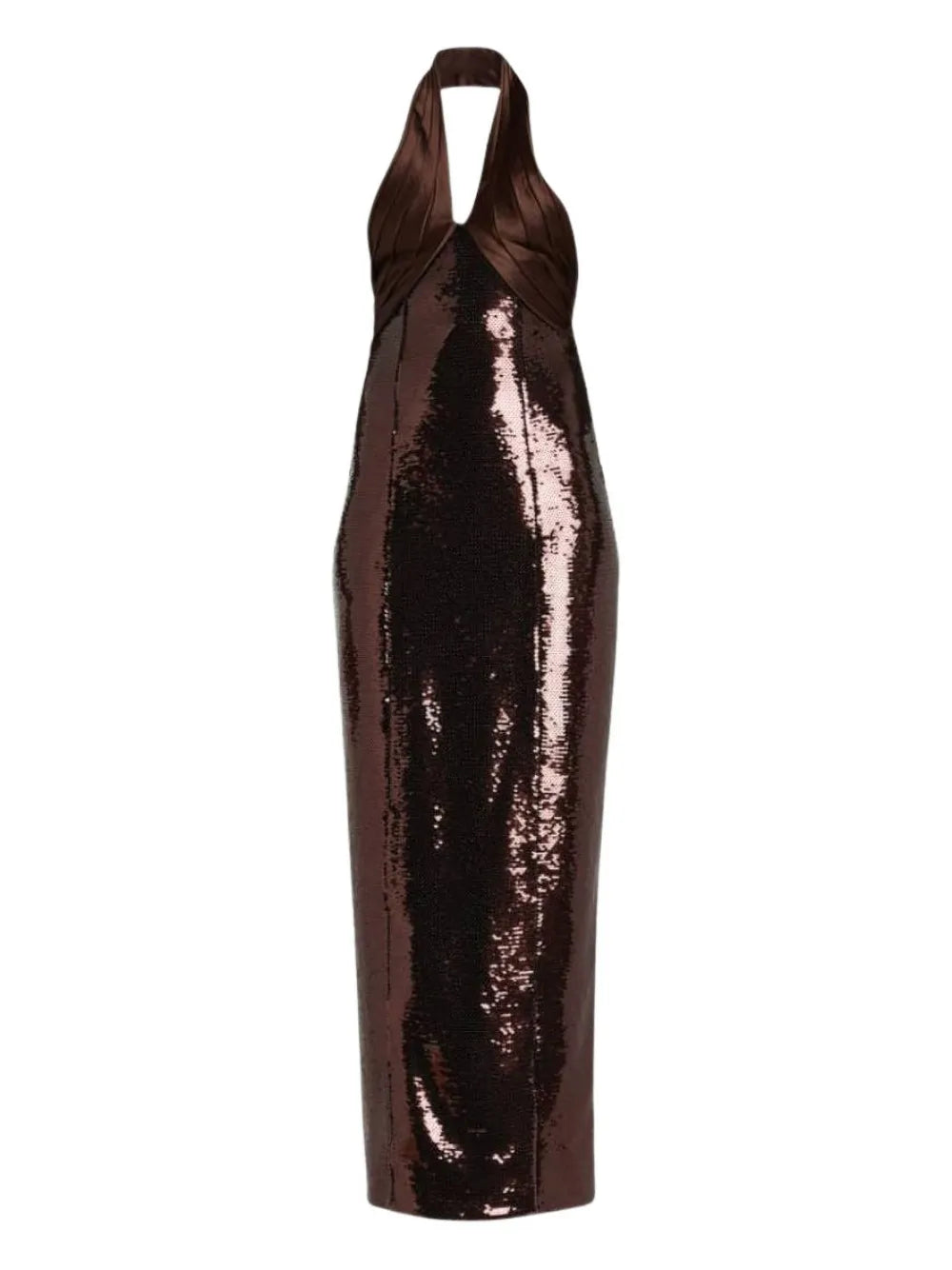 Retrofete Sequin Halterneck Midi Dress