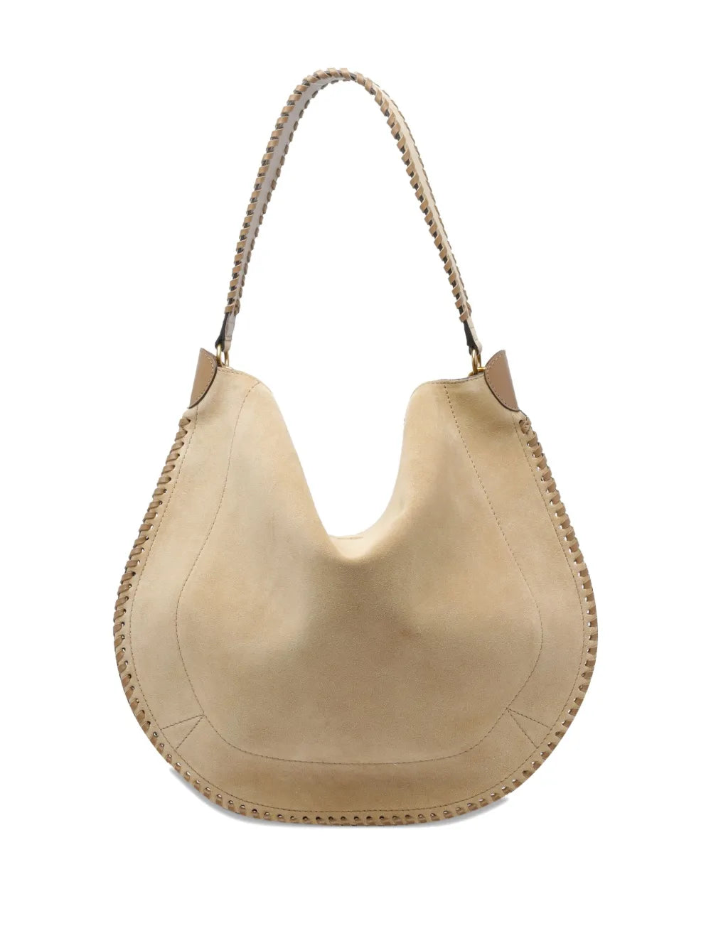Isabel Marant Oskan Braided Trim Suede Shoulder Bag