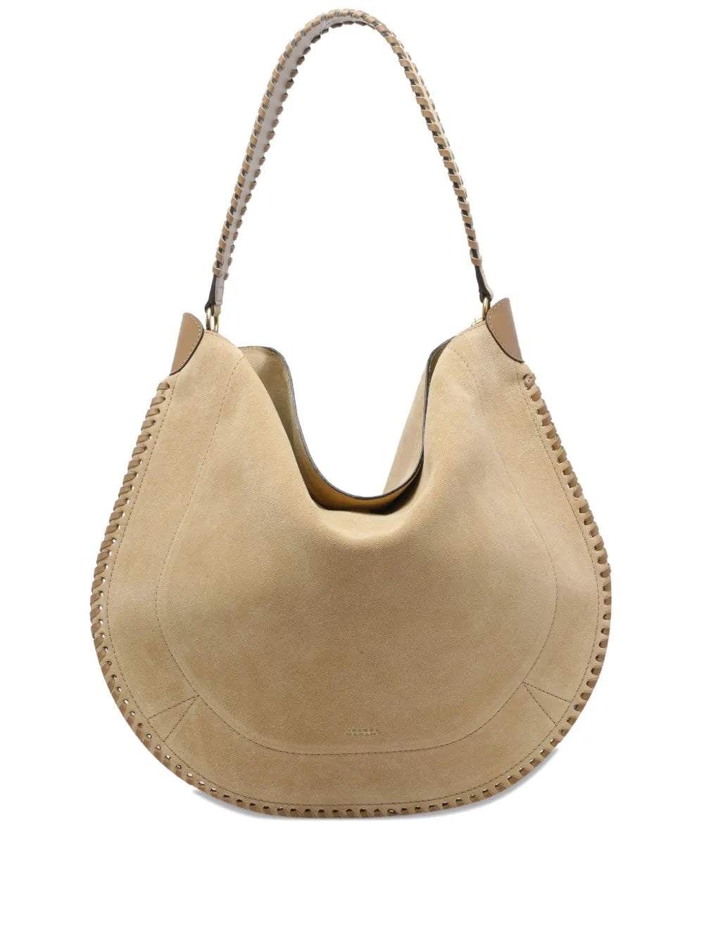Isabel Marant Oskan Braided Trim Suede Shoulder Bag