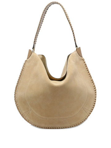Isabel Marant Oskan Braided Trim Suede Shoulder Bag