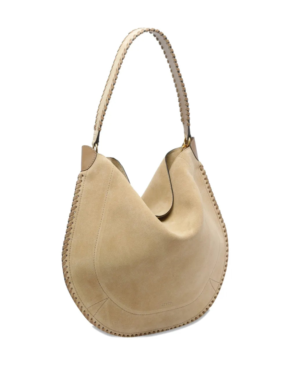 Isabel Marant Oskan Braided Trim Suede Shoulder Bag