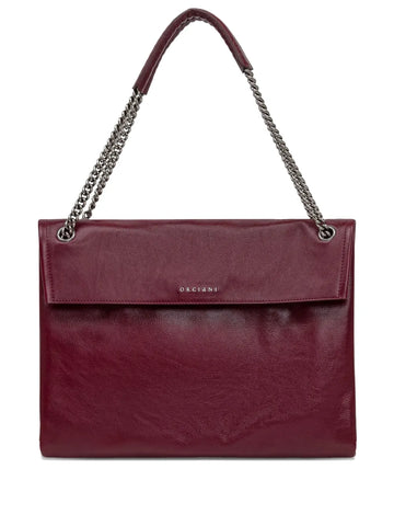 Orciani Midi Venus Gotham Leather Chain Strap Shoulder Bag