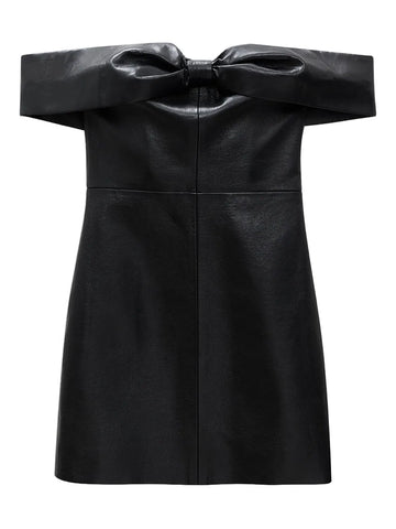 Anine Bing Bow Detailing Strapless Mini Dress