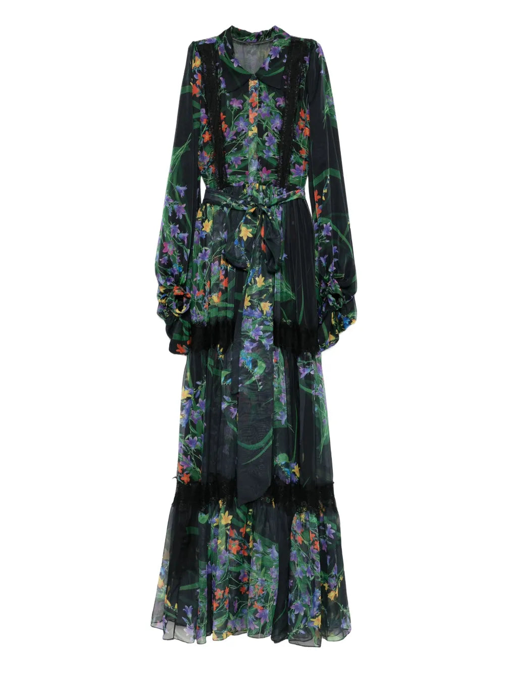 Miau By Clara Rotescu Floral Print Maxi Dress