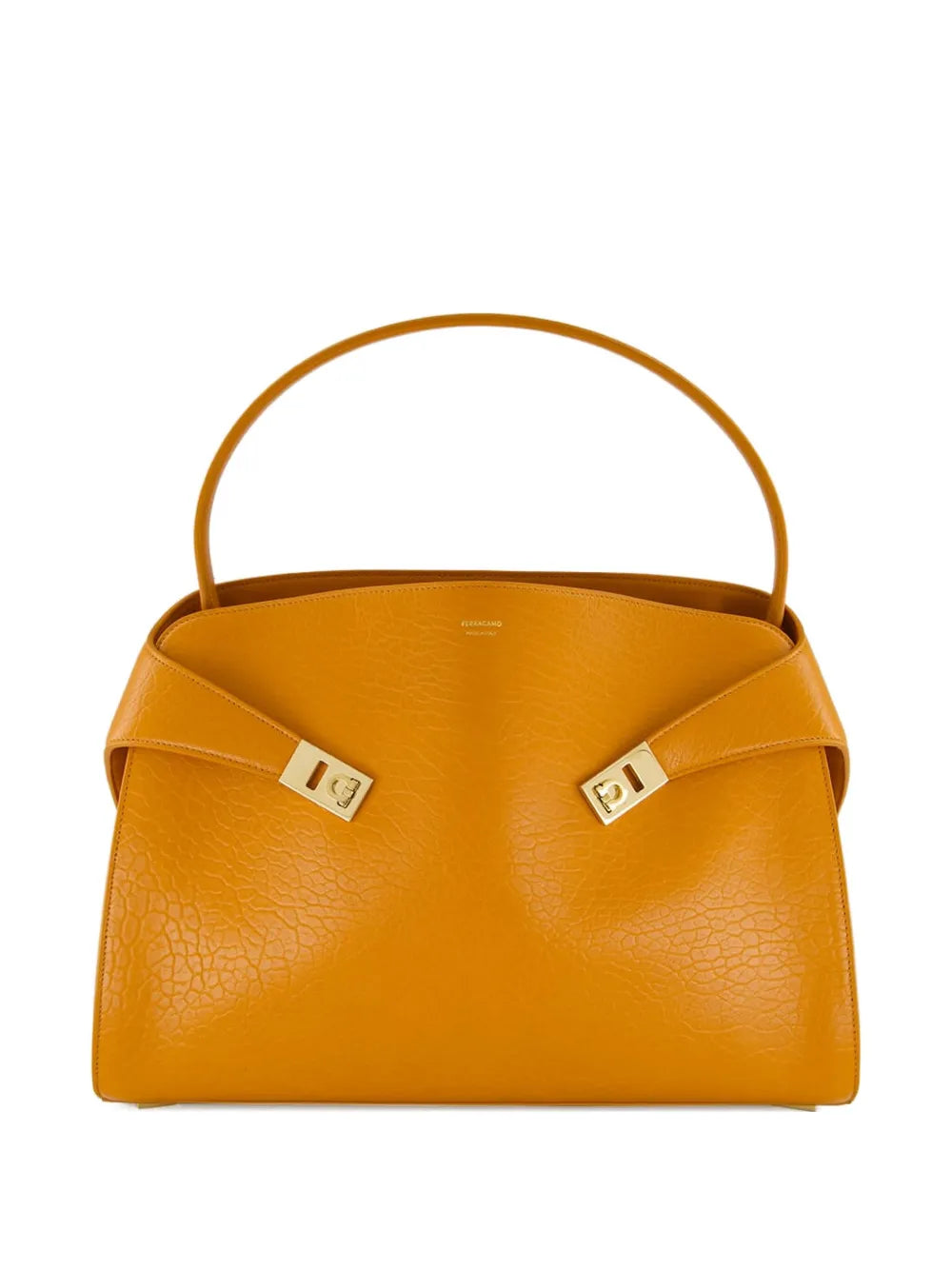 Ferragamo Medium Hug Maxi Grain Leather Shoulder Bag