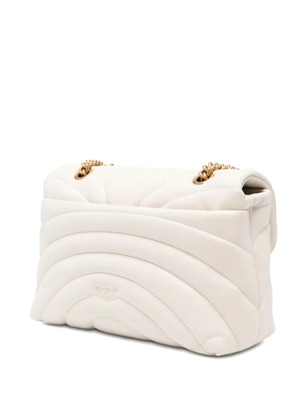 Pinko Quilted Bird Embellished Shoulder Bag