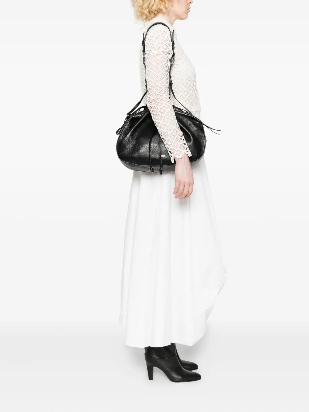 Isabel Marant Bolton Drawstring Leather Shoulder Bag