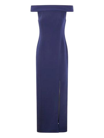 Lauren Ralph Lauren Off Shoulder Split Dress
