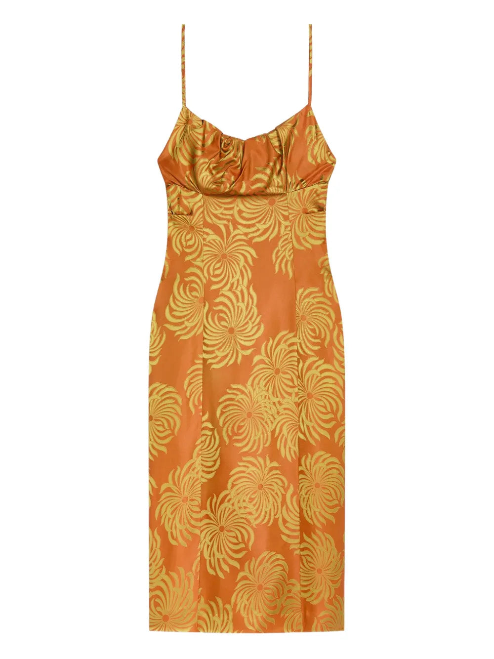 Dries Van Noten Geometric Pattern Midi Dress