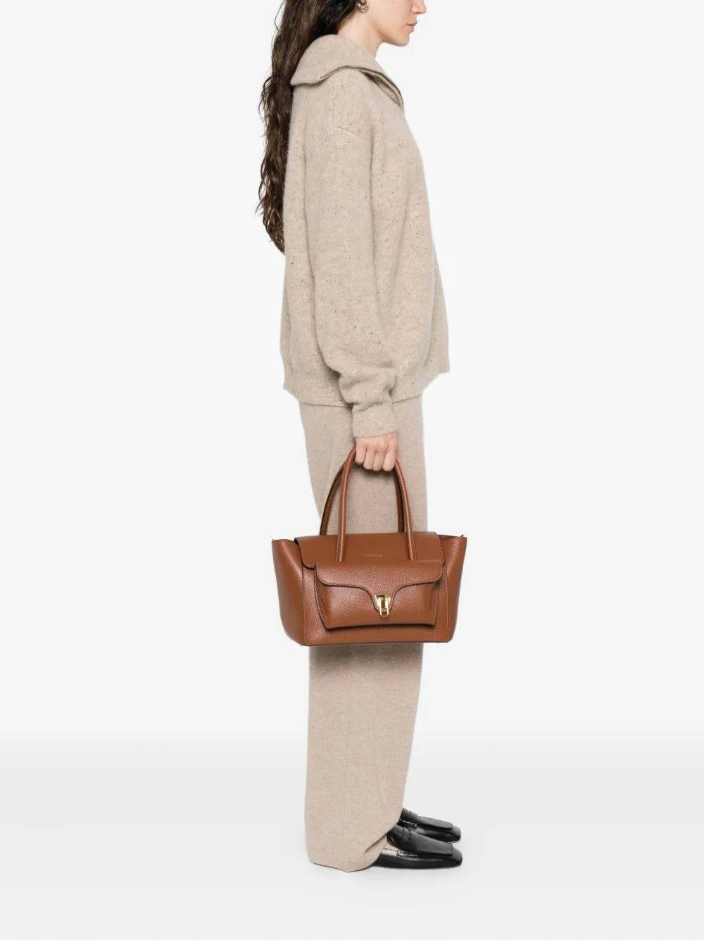 Coccinelle Flap Pocket Chain Shoulder Bag