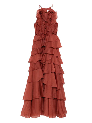 Aje Cleo Ruffled Tiered Maxi Dress