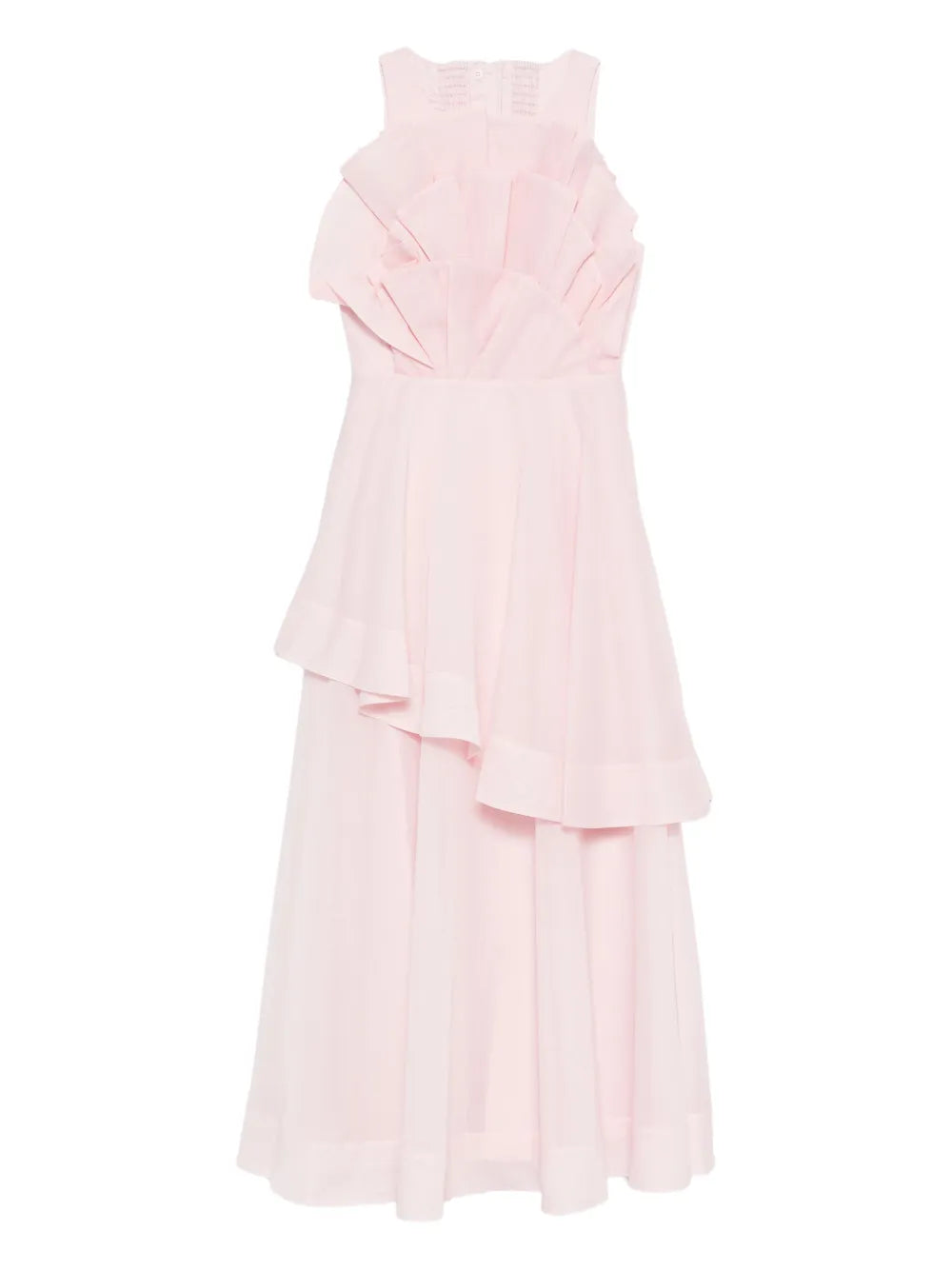 Aje Selestia Ruffled Layered Midi Dress