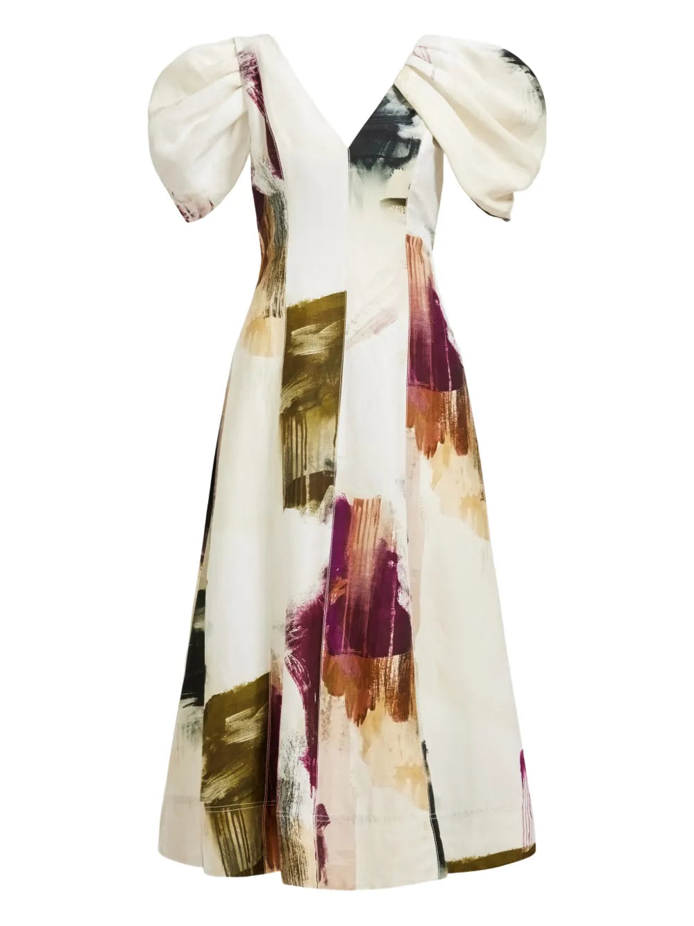 Aje Bisou Ruffled Midi Dress