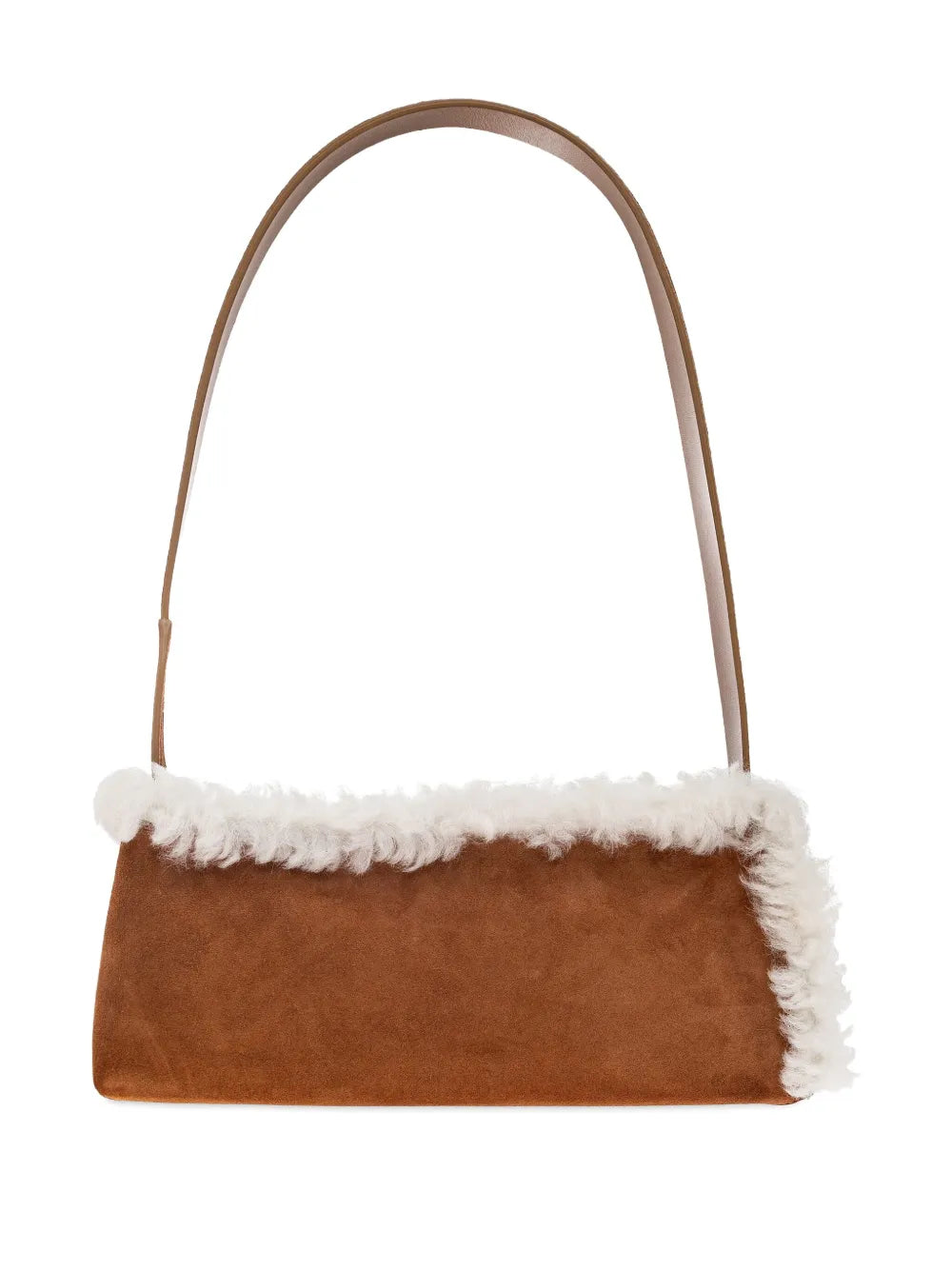 Marni Faux Shearling Applique Shoulder