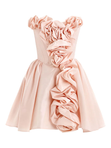 Post Meridiem Rose Corset Mini Dress