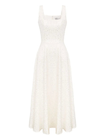 Post Meridiem Sequin Embellished Midi Dress