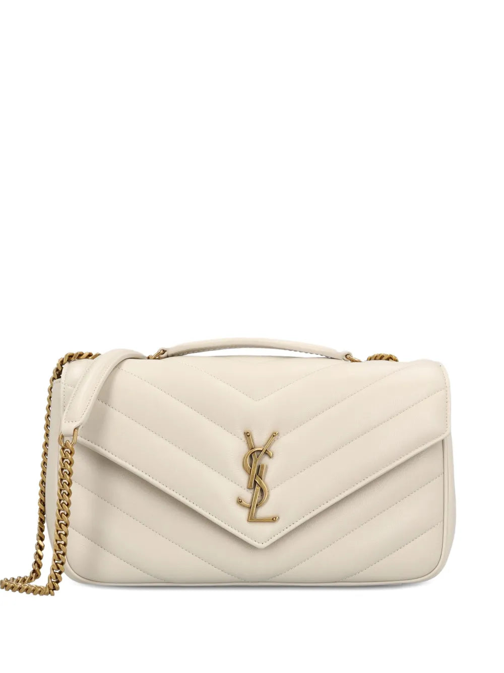 Saint Laurent Medium Loulou Quilted Cassandre Logo Shoulder Bag