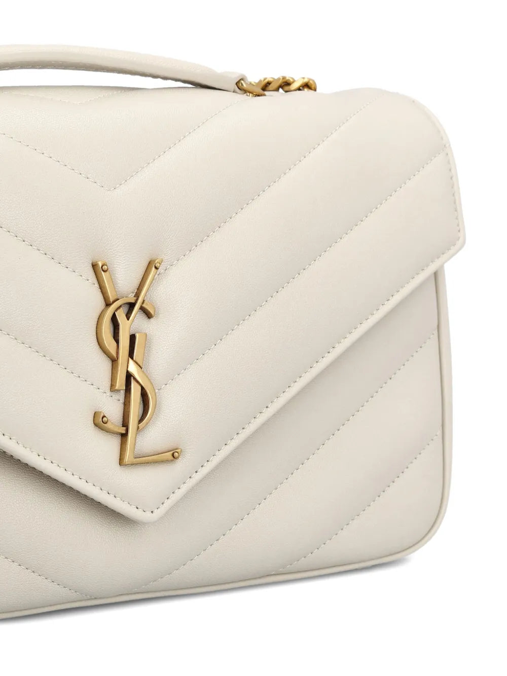 Saint Laurent Medium Loulou Quilted Cassandre Logo Shoulder Bag