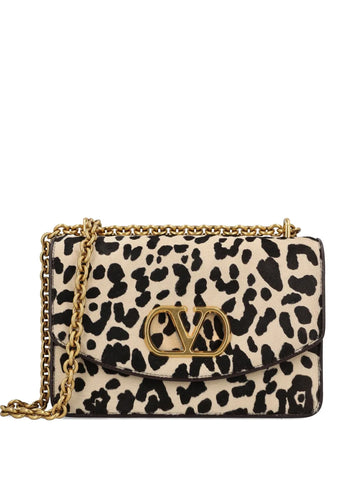 Valentino Garavani Leopard Print Vlogo Shoulder Bag