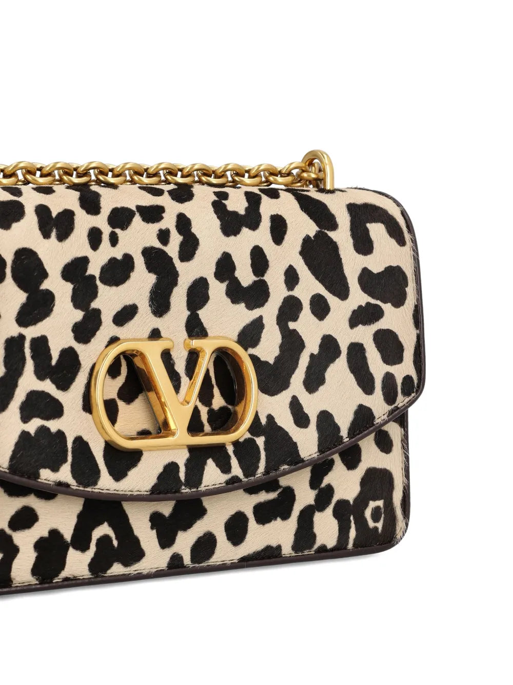 Valentino Garavani Leopard Print Vlogo Shoulder Bag