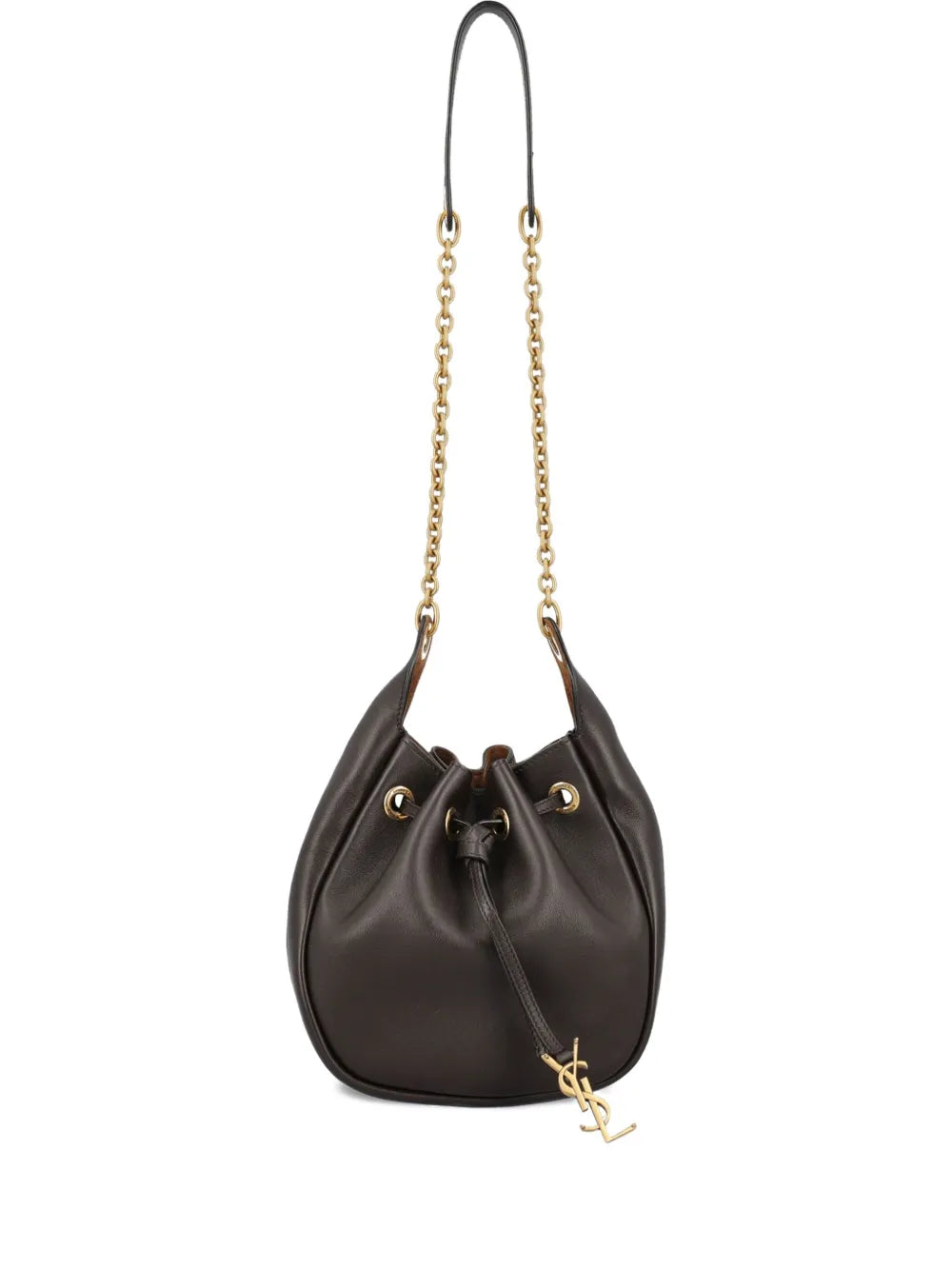 Saint Laurent Paris Drawstring Chain Bucket Bag
