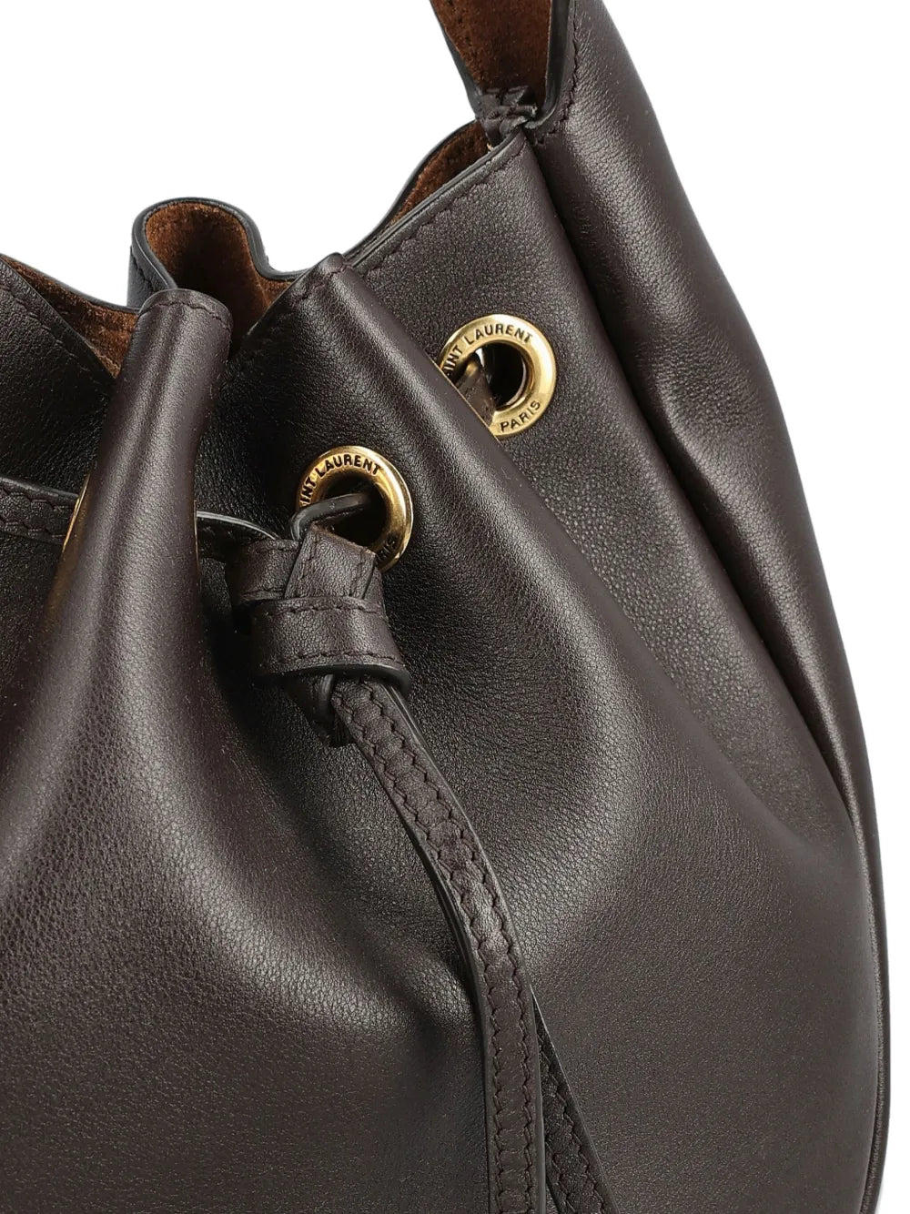 Saint Laurent Paris Drawstring Chain Bucket Bag