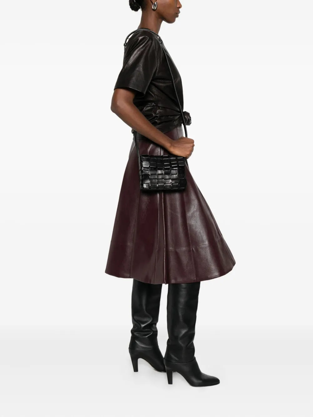 Dragon Diffusion Leather Woven Shoulder Bag